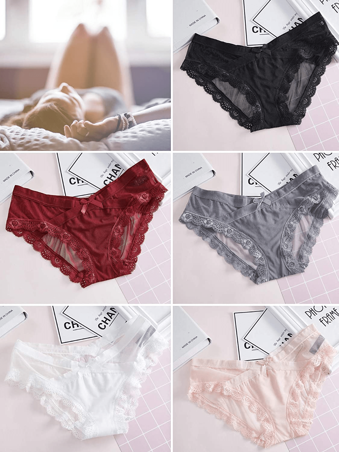 Women’S Seamless Underwears Panties Sexy Lace Hipster Bikini Thong Briefs Panty Underwear for Women Apparel & Accessories > Clothing > Underwear & Socks > Underwear Generic