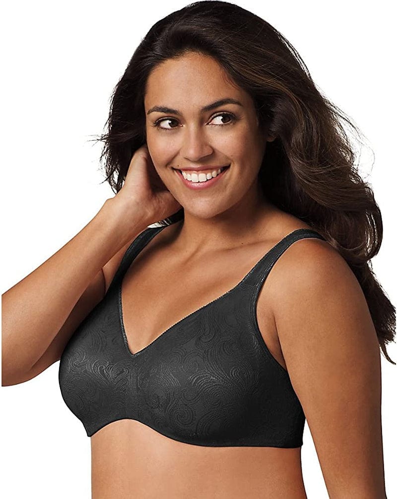 Women'S Secrets Undercover Slimming Underwire Full Coverage Bra (4T88) Black Jacquard / 40DDD