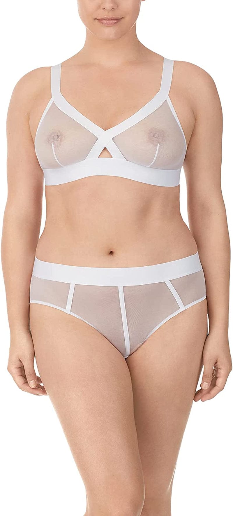 Women'S Sheers Wirefree Softcup Bralette Bra