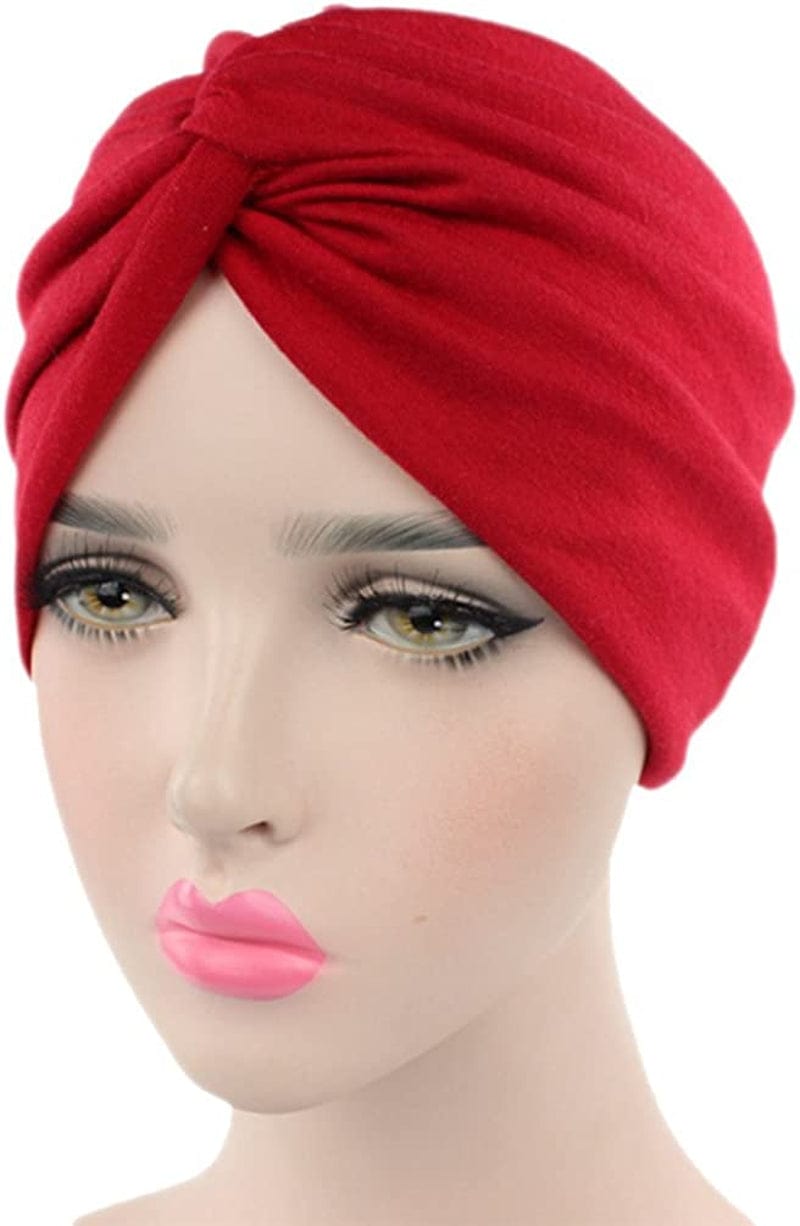 Women'S Sleep Soft Turban Pre Tied Cotton India Chemo Cap Beanie Turban Headwear Apparel & Accessories > Clothing Accessories > Headwear Hcimooy