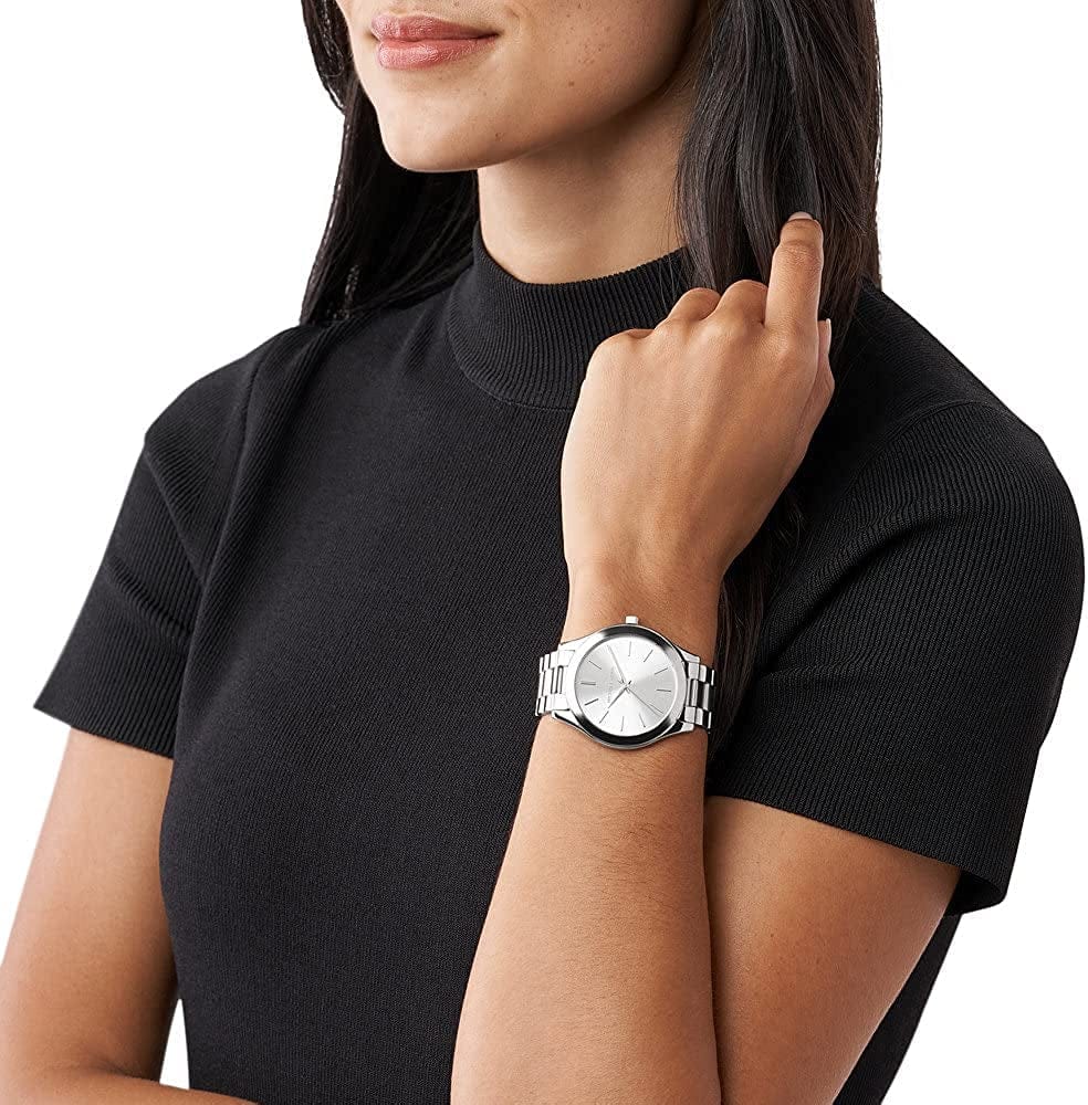 Women'S Slim Runway Three-Hand Stainless Steel Quartz Watch