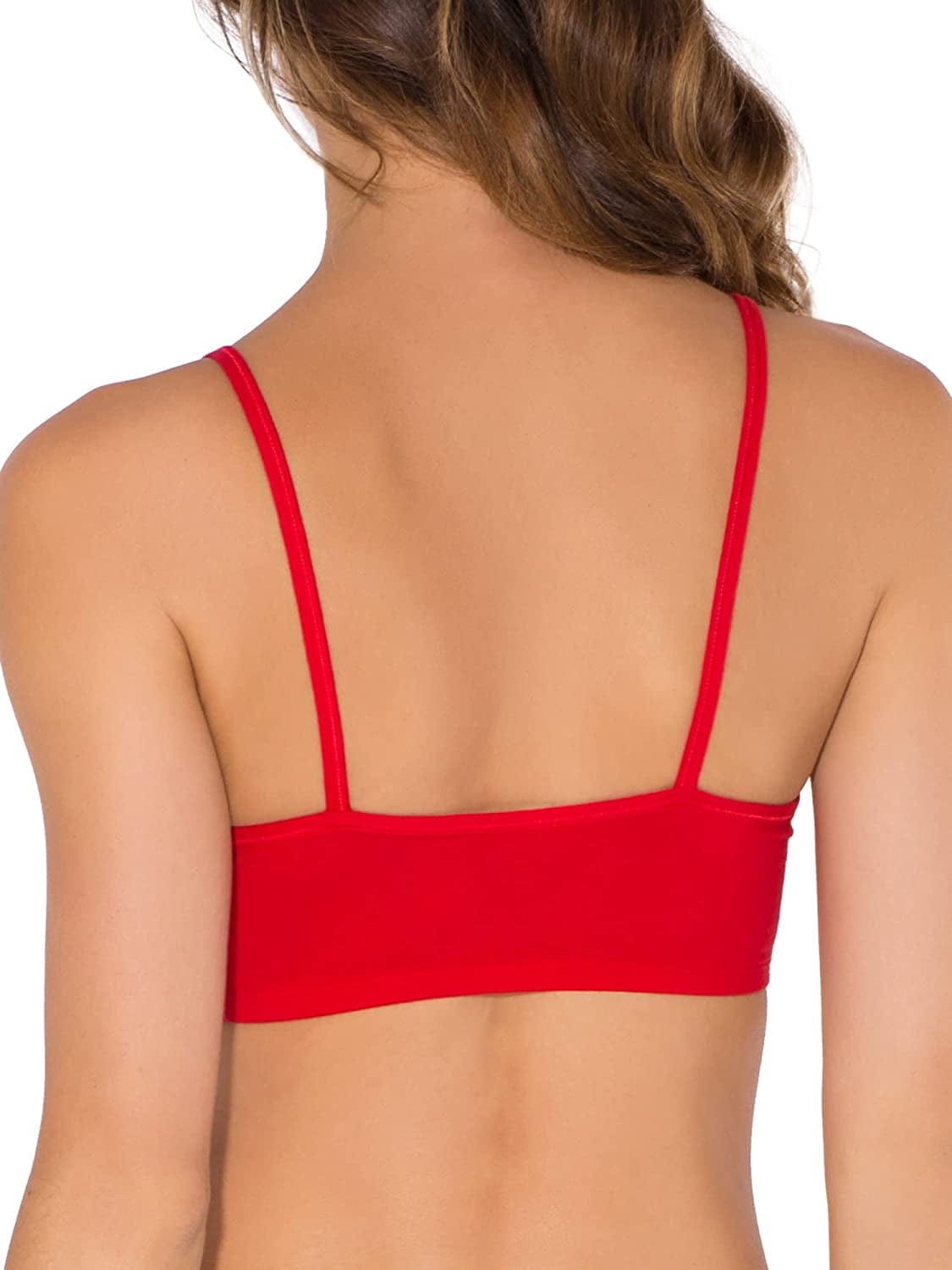 Women'S Spaghetti Strap Cotton Pullover Sports Bra