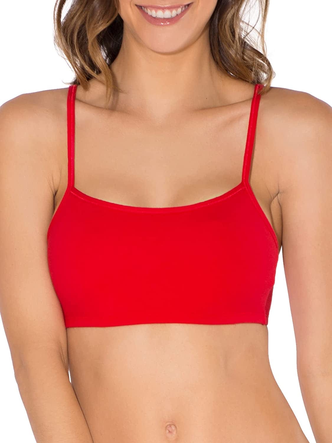 Women'S Spaghetti Strap Cotton Pullover Sports Bra