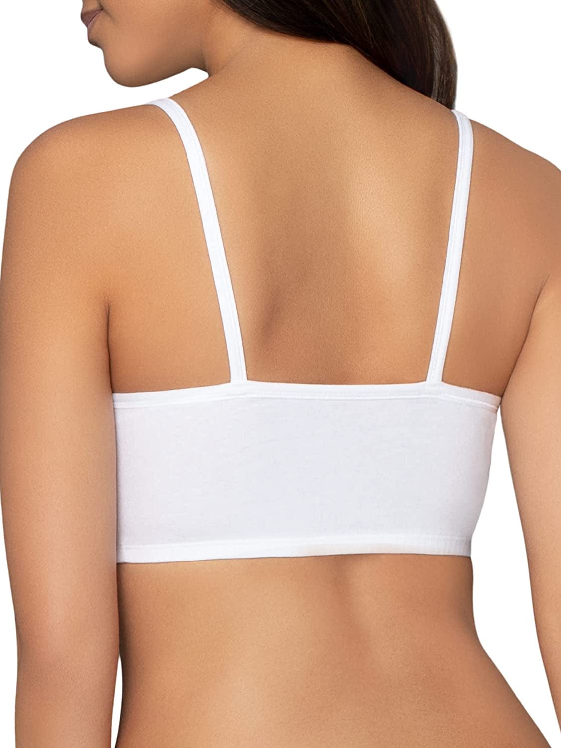 Women'S Spaghetti Strap Cotton Pullover Sports Bra Value Pack