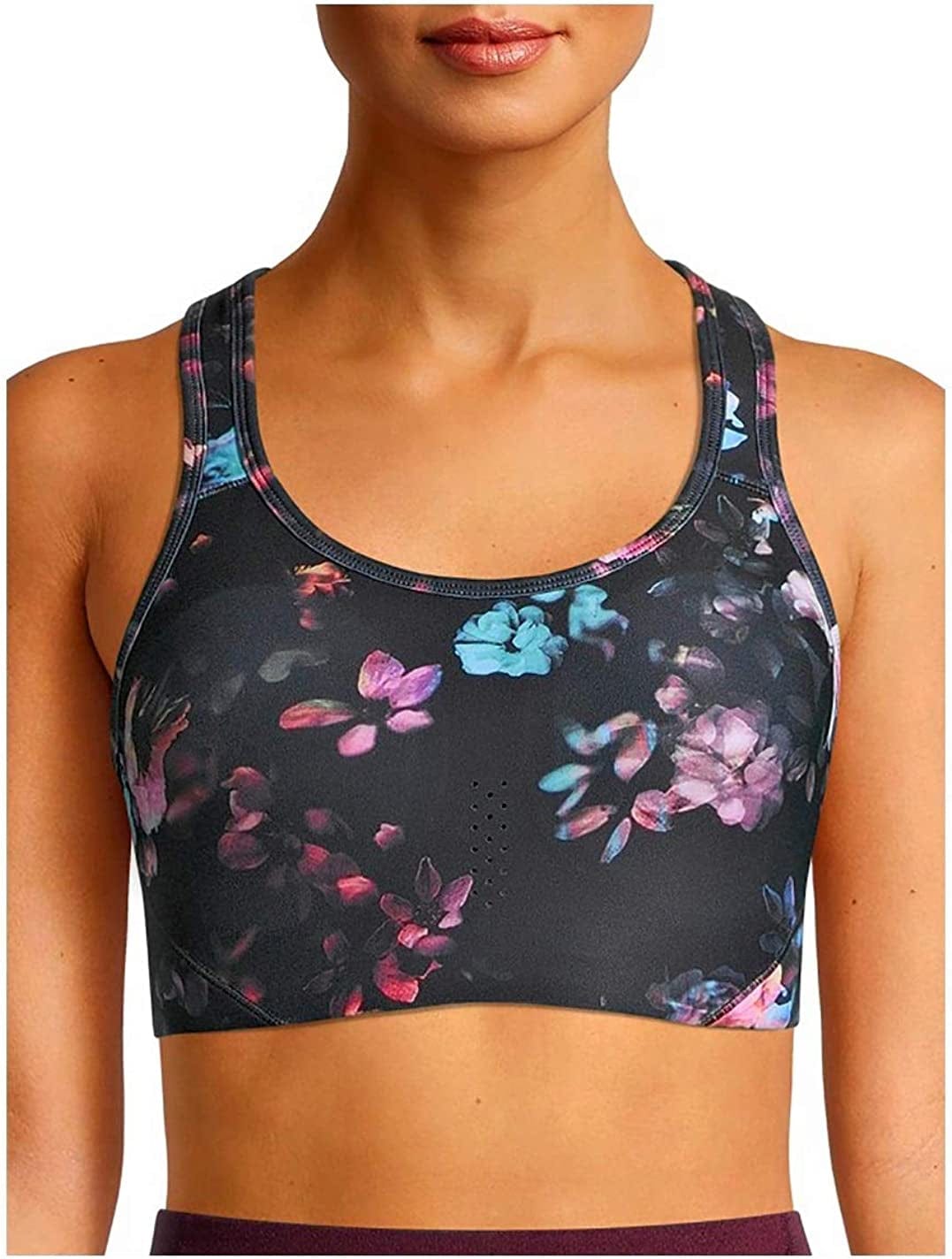 Women'S Sports Bra Multi Floral Molded Cup / Small