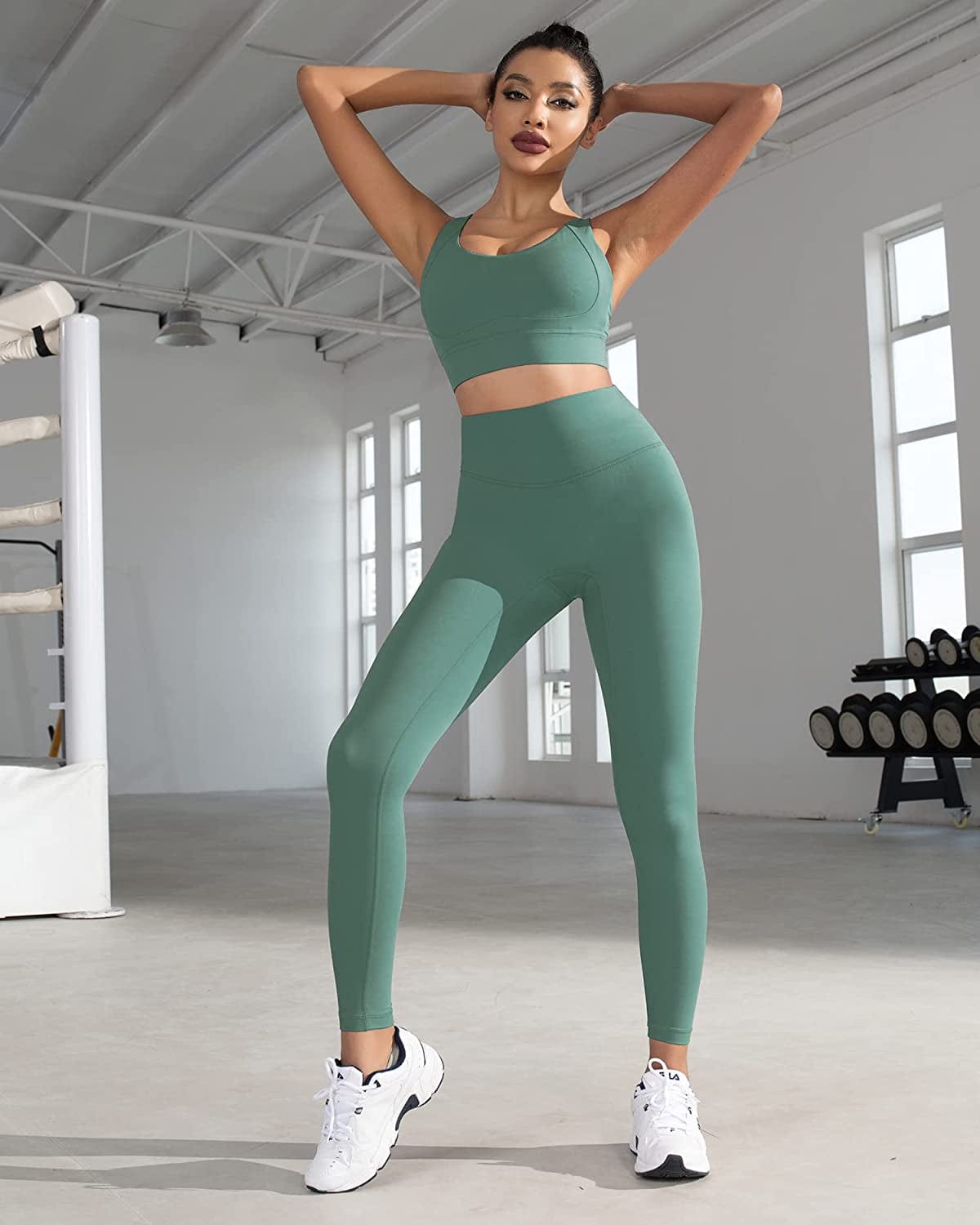 Women'S Sports Bra Padded Workout Shirts Shock-Absorbing Bra Yoga Tank Top Fitness Bra
