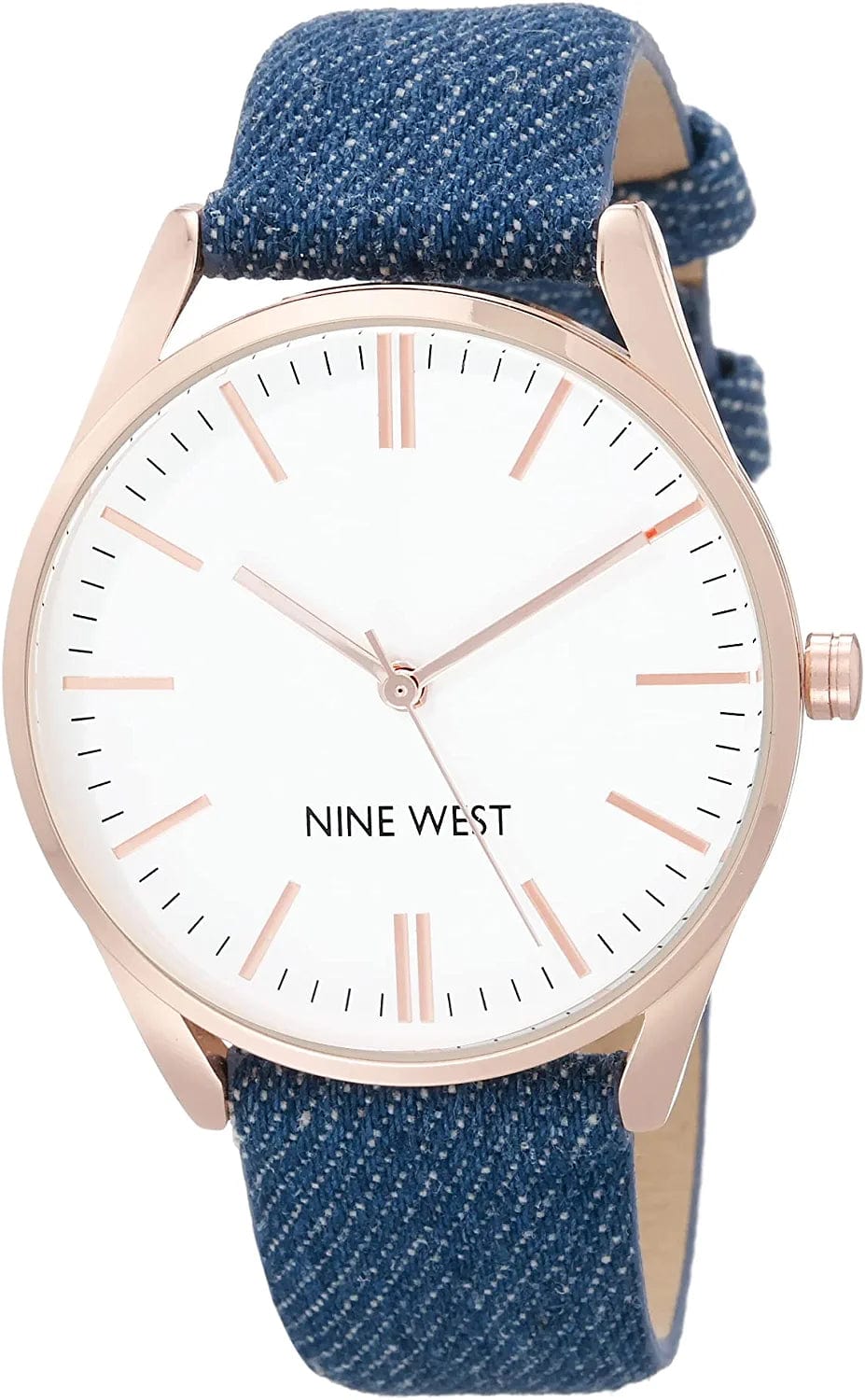 Women'S Strap Watch Blue/Rose Gold