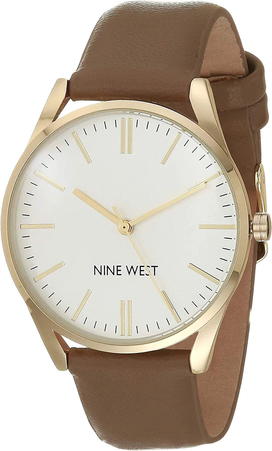 Women'S Strap Watch Tan/Gold