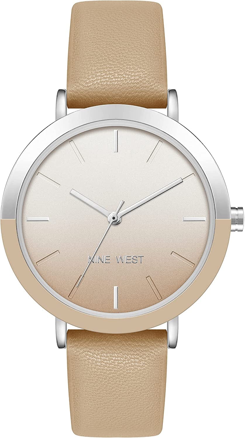Women'S Strap Watch Tan/Silver