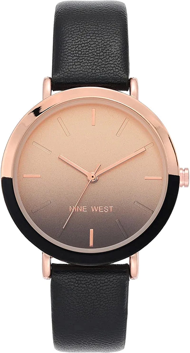 Women'S Strap Watch Black/Rose Gold