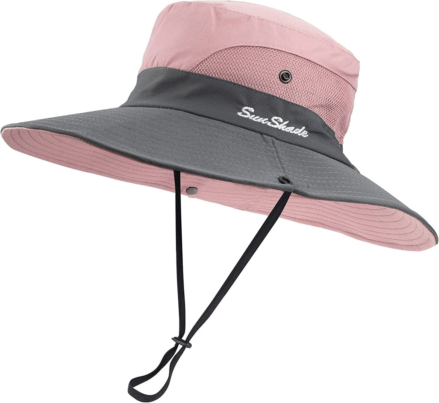 Women'S Summer Sun-Hat Ponytail - Uv-Protection Mesh Wide Brim Foldable Hat with Ponytail Hole Apparel & Accessories > Clothing Accessories > Hats Pogah