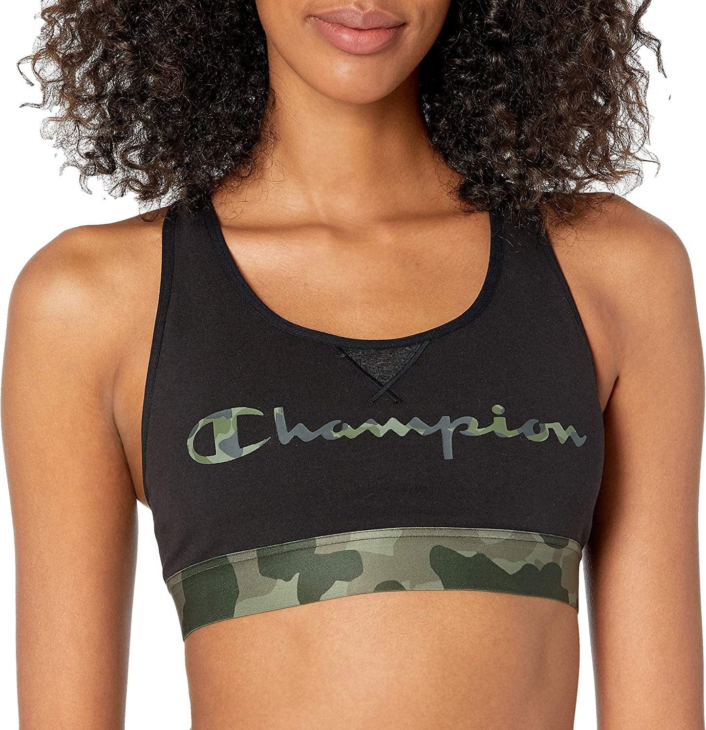 Women'S the Authentic Sports Bra Black/Camo-551241 / X-Small