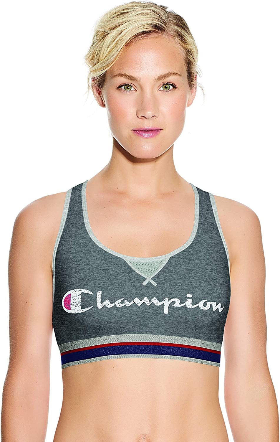 Women'S the Authentic Sports Bra Granite Heather/Oxford Gray Hthr-549694 / Small