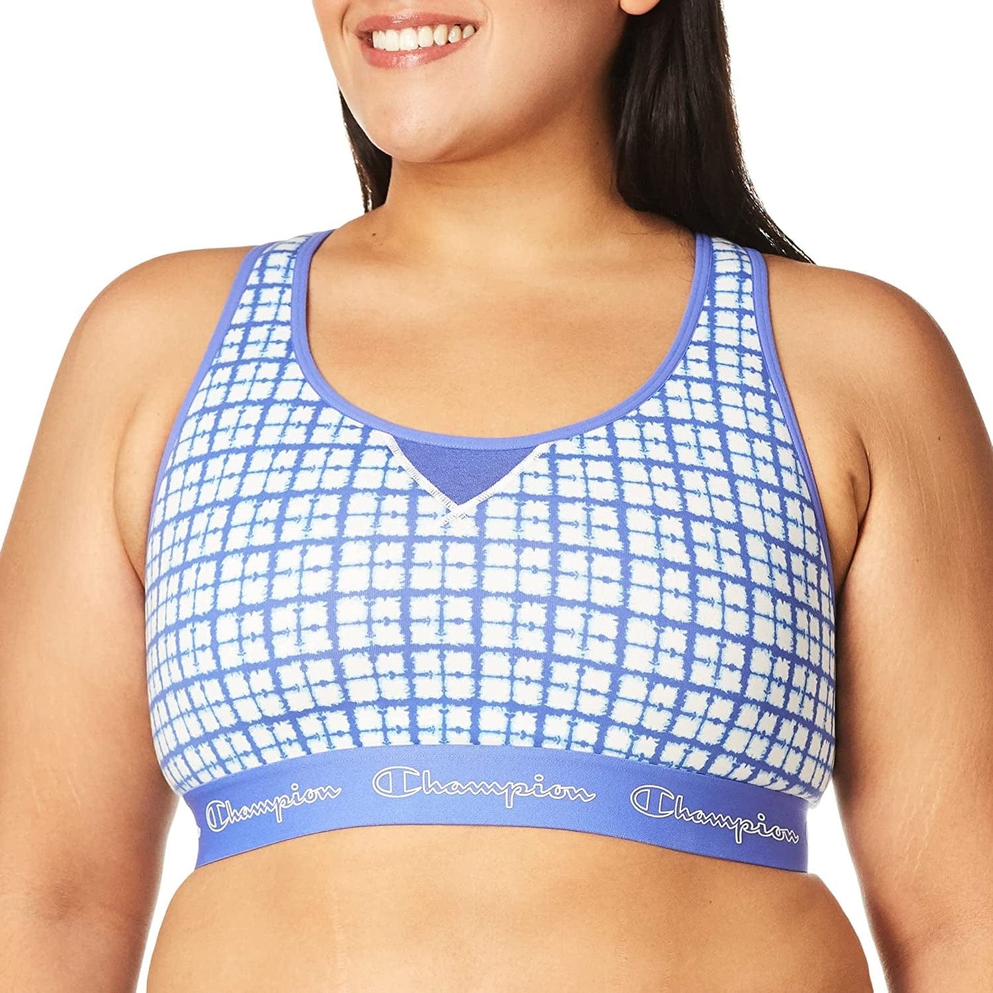 Women'S the Authentic Sports Bra Mini Batik Check / Large