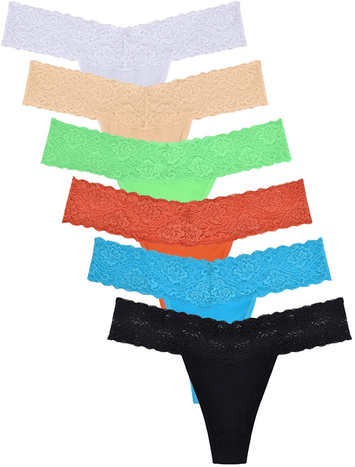 Women's Thin Lace Hollowed Out T Back Low Waist Ice Silk Sexy Cheeky Thong See Through Panties Apparel & Accessories > Clothing > Underwear & Socks > Underwear Sunm Boutique Classic X-Large