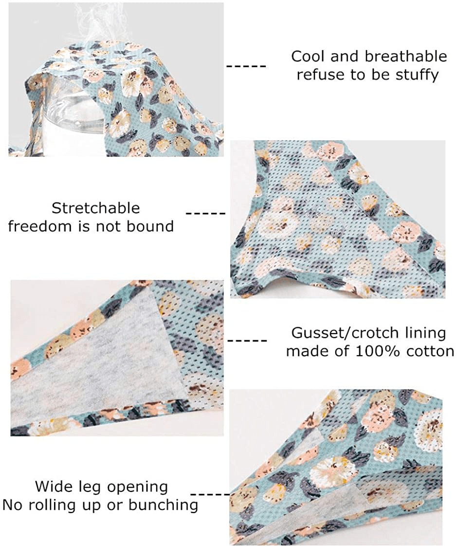 Women's Thongs Breathable Cotton Panties Stretch Low Rise Sexy G-String No Show Underwear Apparel & Accessories > Clothing > Underwear & Socks > Underwear Angelhood