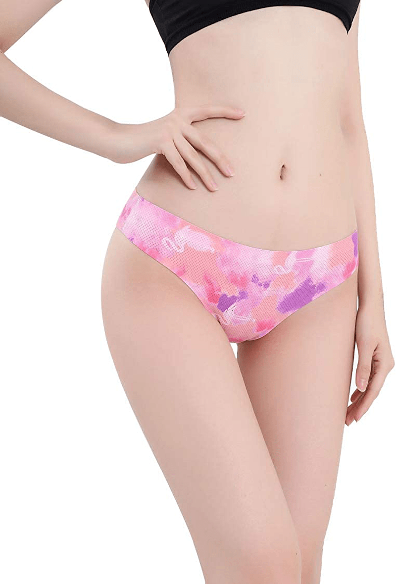 Women's Thongs Breathable Cotton Panties Stretch Low Rise Sexy G-String No Show Underwear Apparel & Accessories > Clothing > Underwear & Socks > Underwear Angelhood