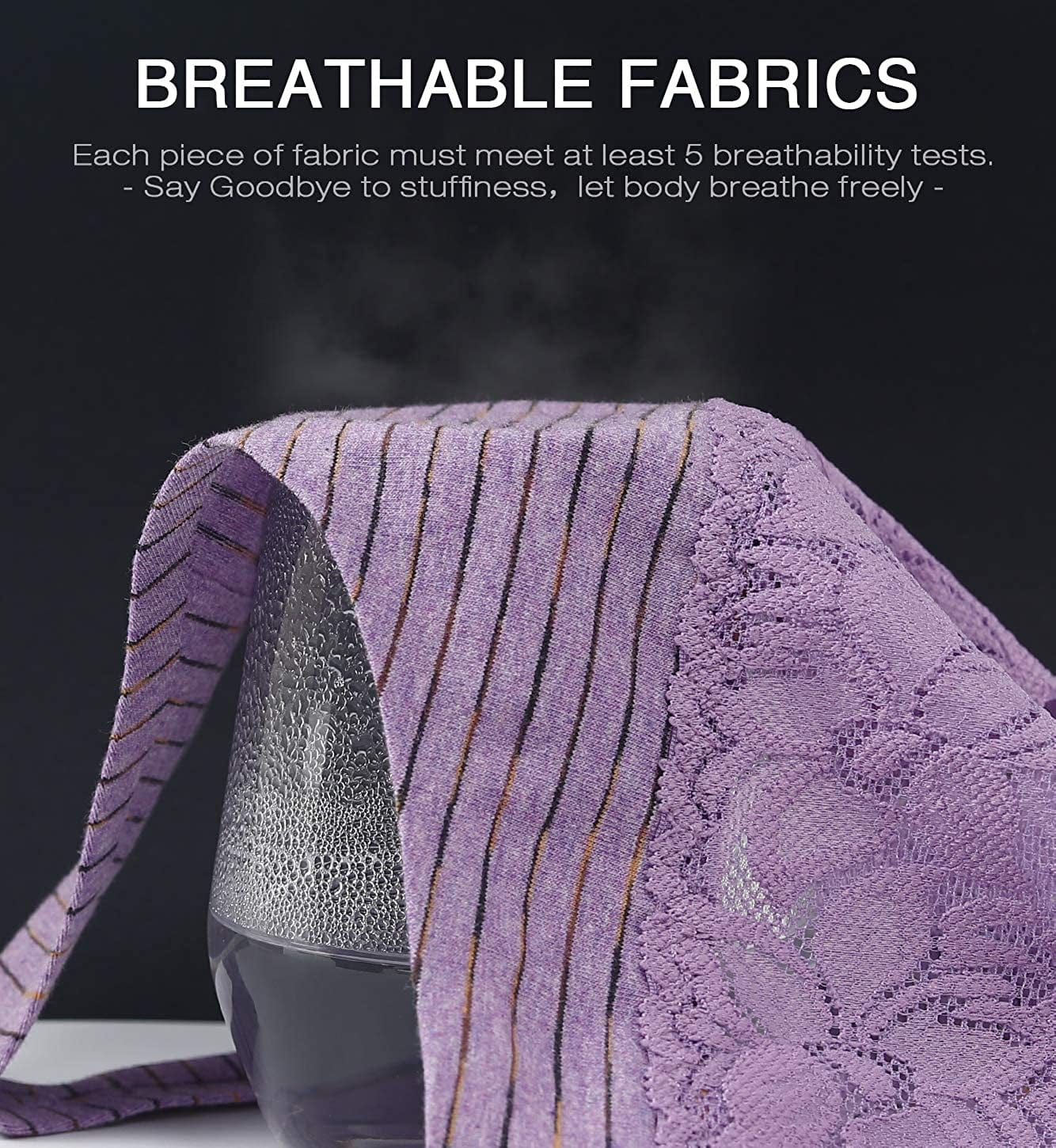 Women'S Thongs Underwear Cotton Seamless Thongs for Women Lace Trim Panties