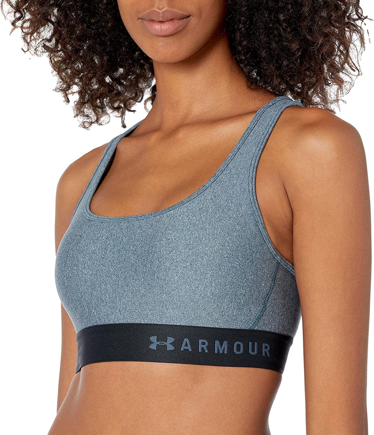 Women'S Threadborne Heathered Sports Bra Mechanic Blue Light Heather (467)/Mechanic Blue / Large