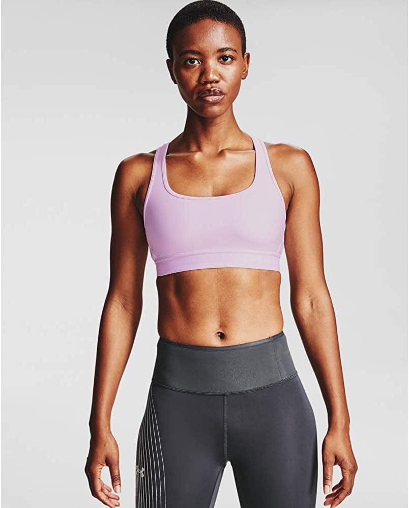 Women'S Threadborne Heathered Sports Bra Crystal Lilac Light Heather (570)/Lime Fizz / X-Large