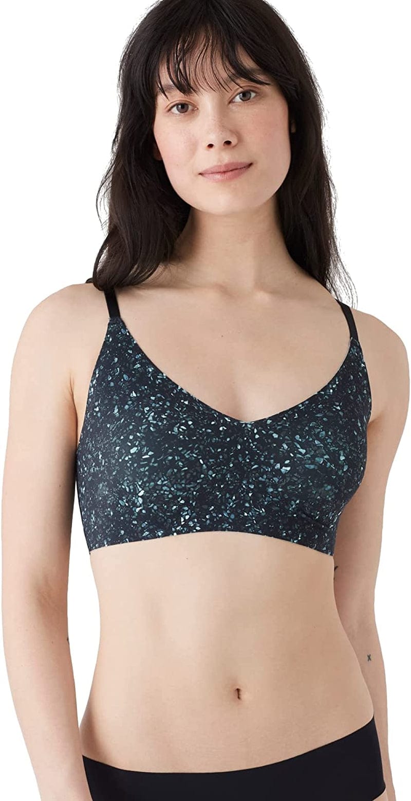 Women'S True Body Triangle Convertible Strap Bra Black Terrazzo / Standard Cup / Small