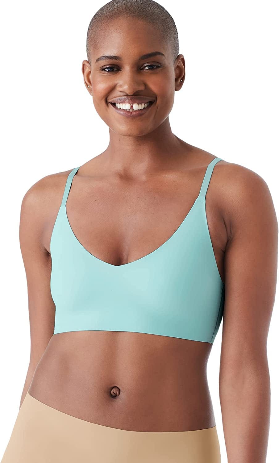 Women'S True Body Triangle Convertible Strap Bra Sky Blue / Standard Cup / Small