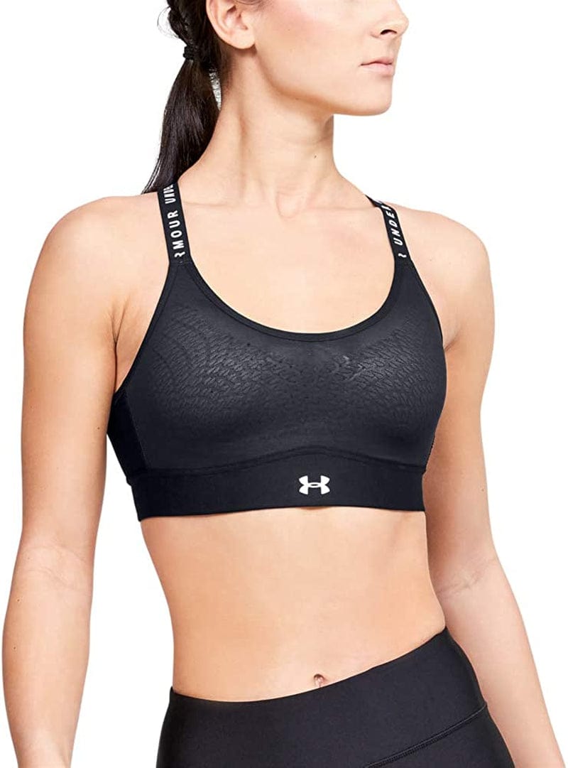 Women'S UA Infinity Mid Sports Bra Black (001)/White / Small