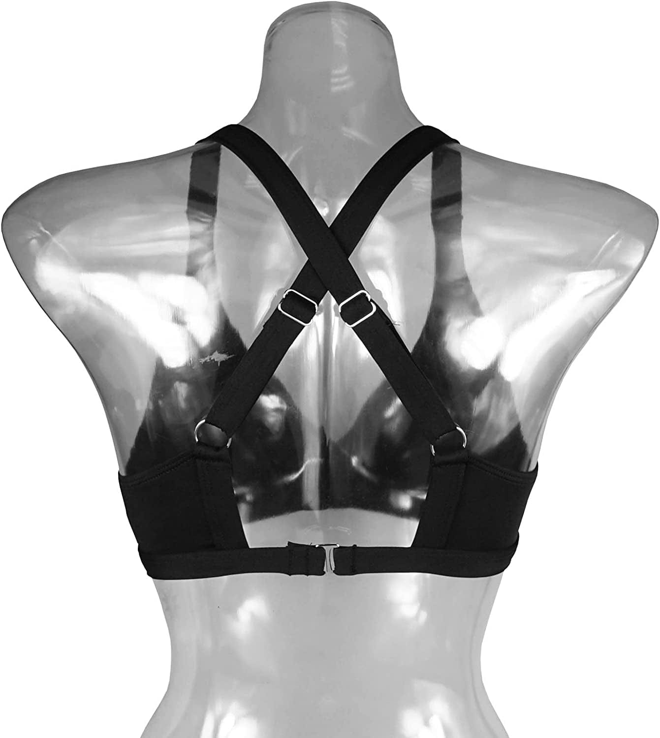 Women'S UPF 50+ Training Sport Bra Bikini Top Double Back Strap Swim Tankinis(Fba)
