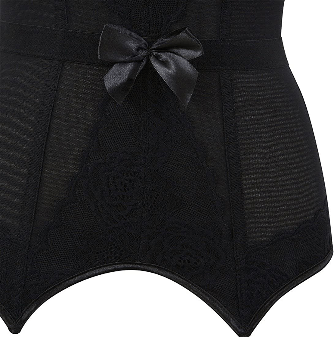 Women'S Victorian Lace Mesh Push up Bustier Corset Top Garter plus Size Lingerie Sets Apparel & Accessories > Clothing > Underwear & Socks > Lingerie Zhitunemi