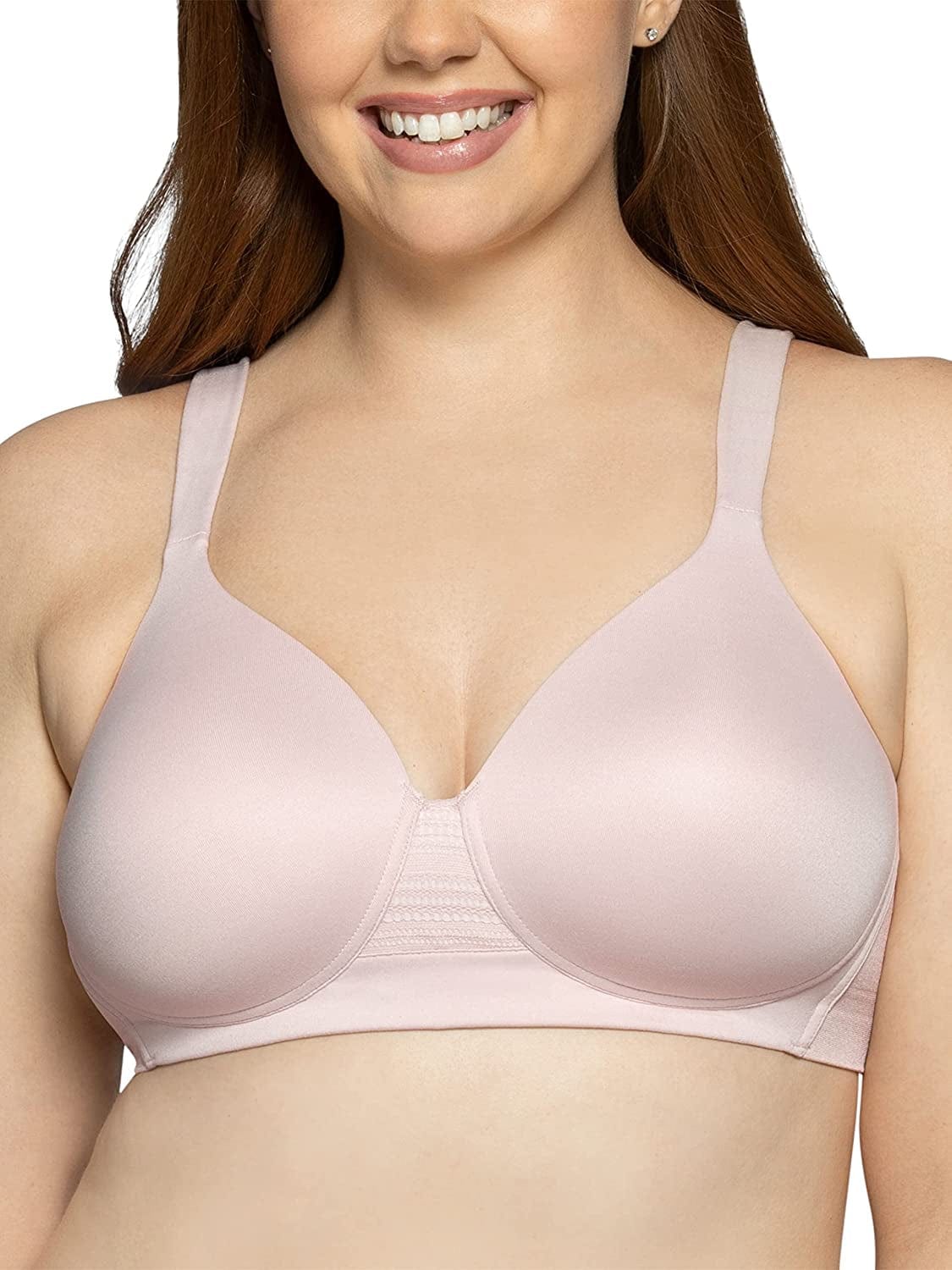 Women’S Wireless beyond Comfort Bra with Seamless Back (34B-44DD) Full Figure - Quartz / Full Figure (38C-44DD) / 38C