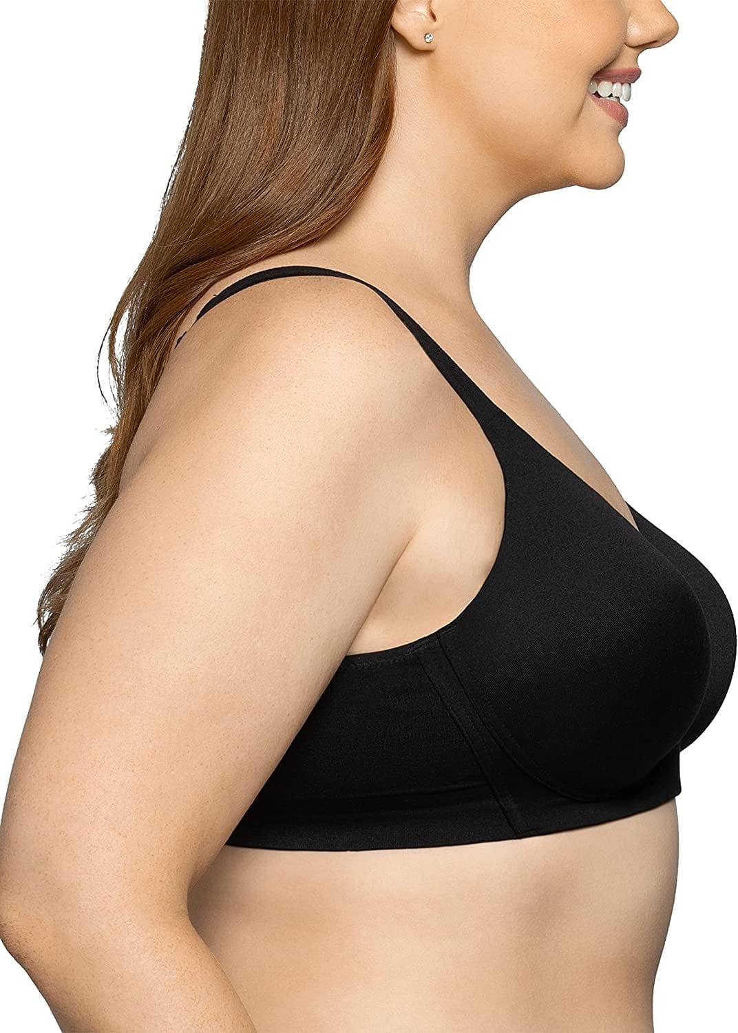 Women’S Wireless beyond Comfort Bra with Seamless Back (34B-44DD)