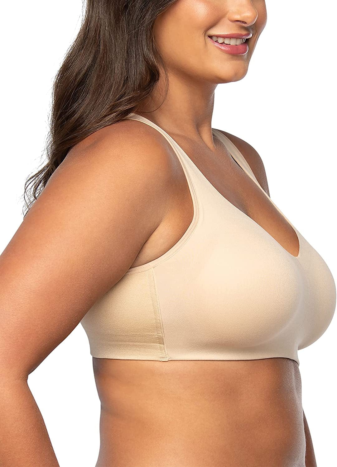 Women'S Wireless Comfort Bra, Customize Your Shape & Support: Convertible Straps, Easy Pullover, Back Smoothing