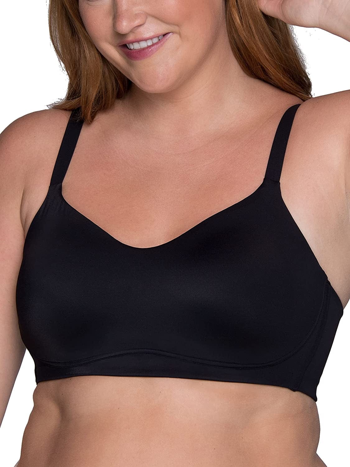 Women'S Wireless Comfort Bra, Customize Your Shape & Support: Convertible Straps, Easy Pullover, Back Smoothing Back Smoothing - Black / Back Smoothing (72118) / XX-Large