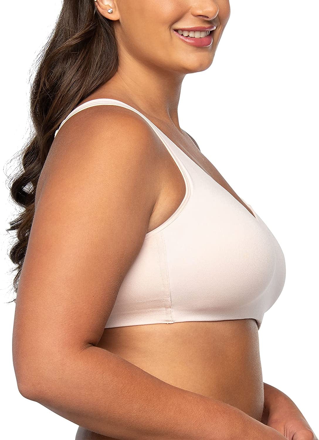 Women'S Wireless Comfort Bra, Customize Your Shape & Support: Convertible Straps, Easy Pullover, Back Smoothing