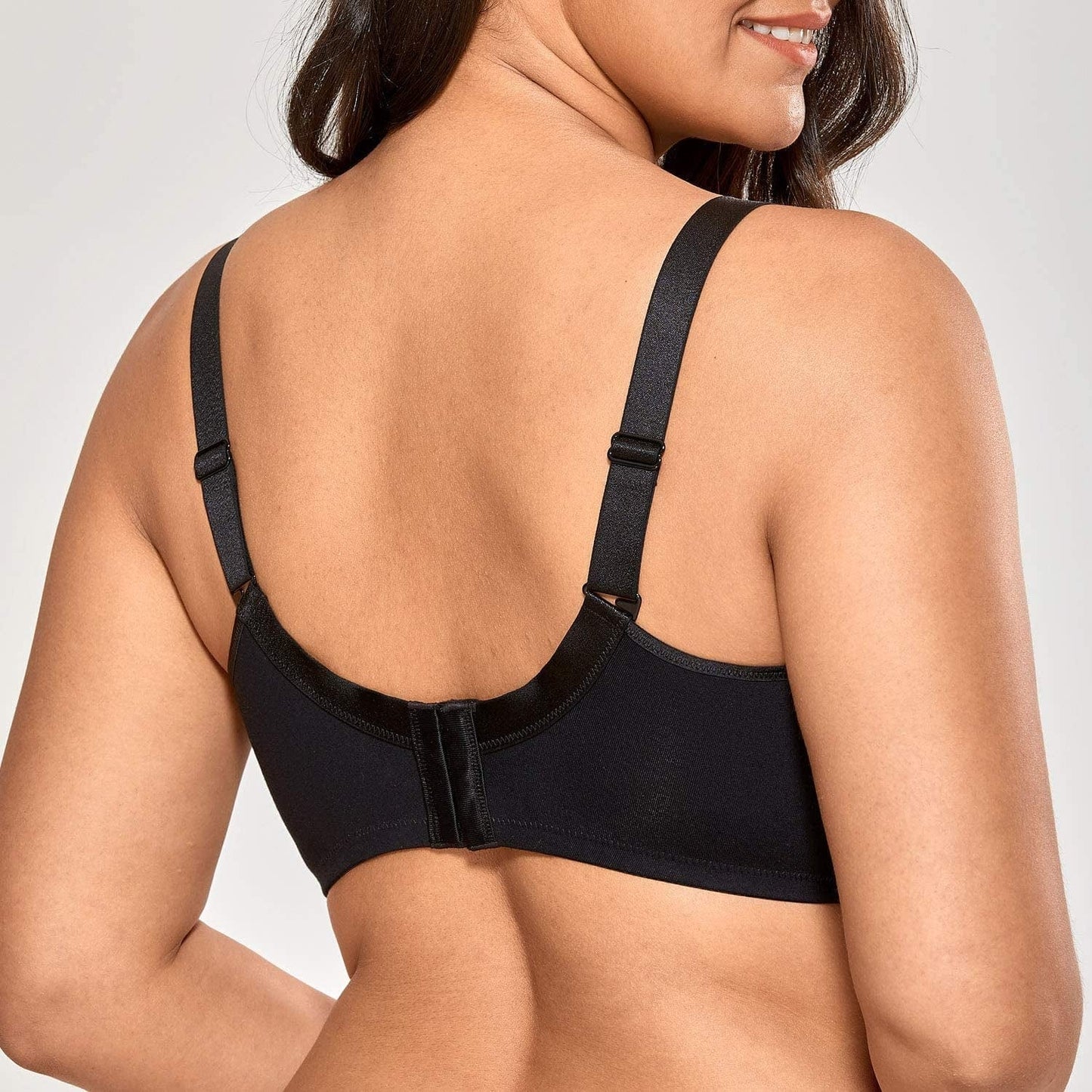 Women'S Wireless Full Coverage plus Size Non Padded Cotton Bra