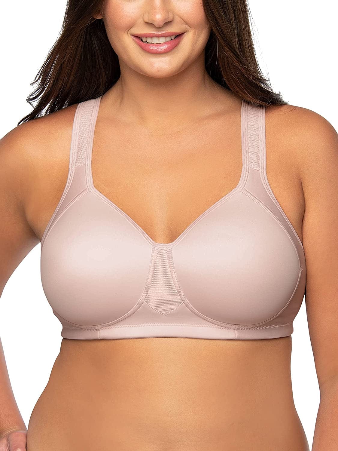 Women'S Wireless Medium Impact plus Size Padded Sports Bra (36C-44DDD) Wireless - Quartz / Wireless (71500) / 42C