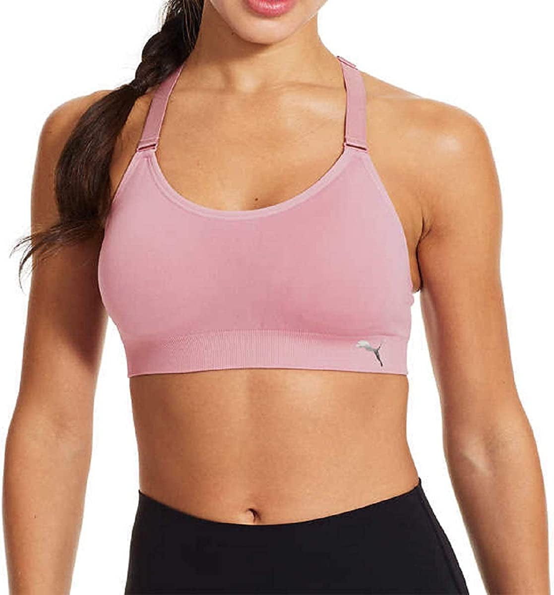 Women Sports Bra, 3-Pack Pink/Blue/Black / Medium