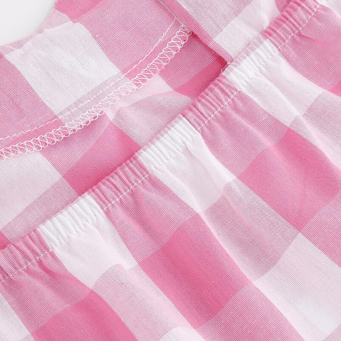 Women Vintage 1950S Pink Gingham Dress Spaghetti Straps Pinup Dresses 50S Costume Cosplay Party Halloween Rockabilly Dress