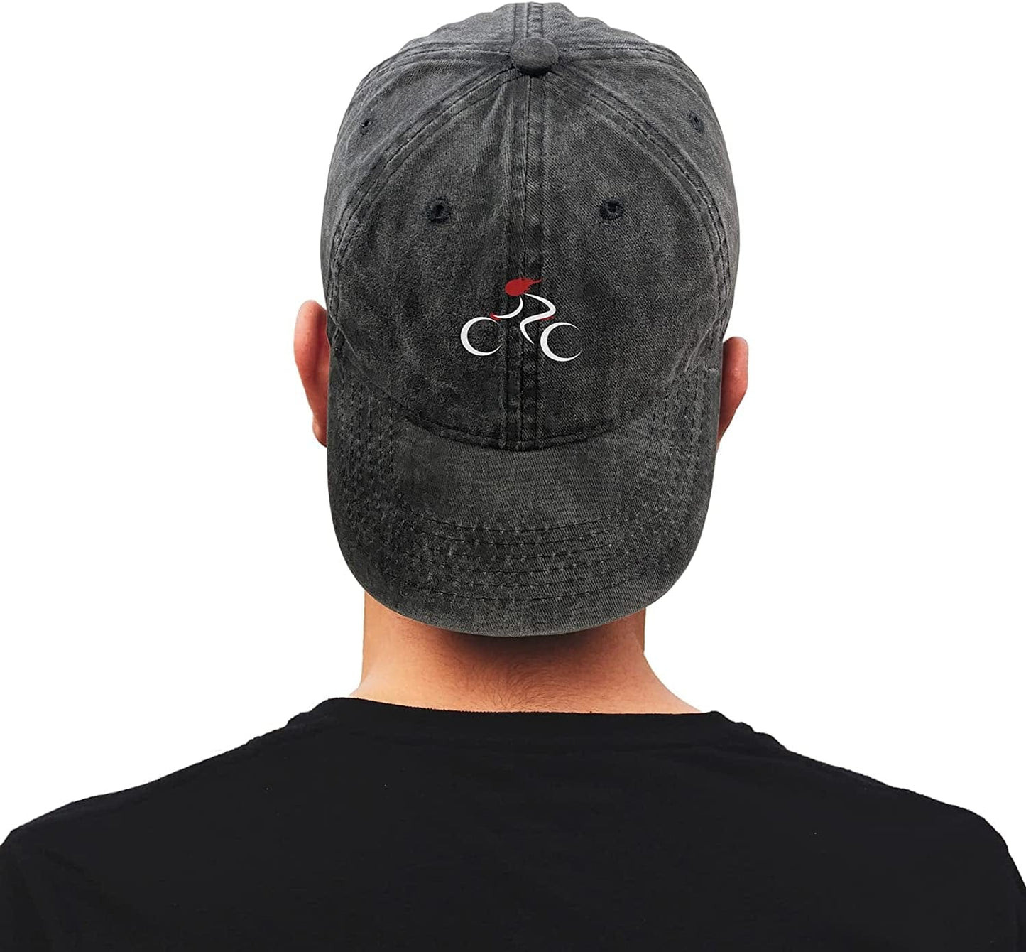 Womens Baseball Caps Baseball Hats for Men Black Baseball Caps for Women Adjustable Denim Black Dad Hats for Mens Caps Plain Cotton Cute Vintage Trucker Pack Ball Caps for Mens Gifts (Cycling) Apparel & Accessories > Clothing Accessories > Hats KLYJI