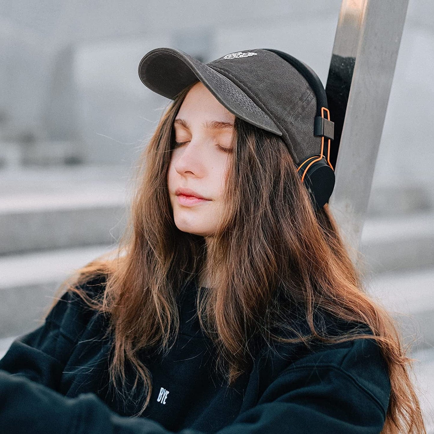 Womens Baseball Caps Black Baseball Cap Women Hats Ball Cap Cute Cotton Distressed Dad Vintage Adjustable Denim Plain Black Unstructured Small Low Profile Ladies Fits Well Fashion(Love) Apparel & Accessories > Clothing Accessories > Hats KLYJI
