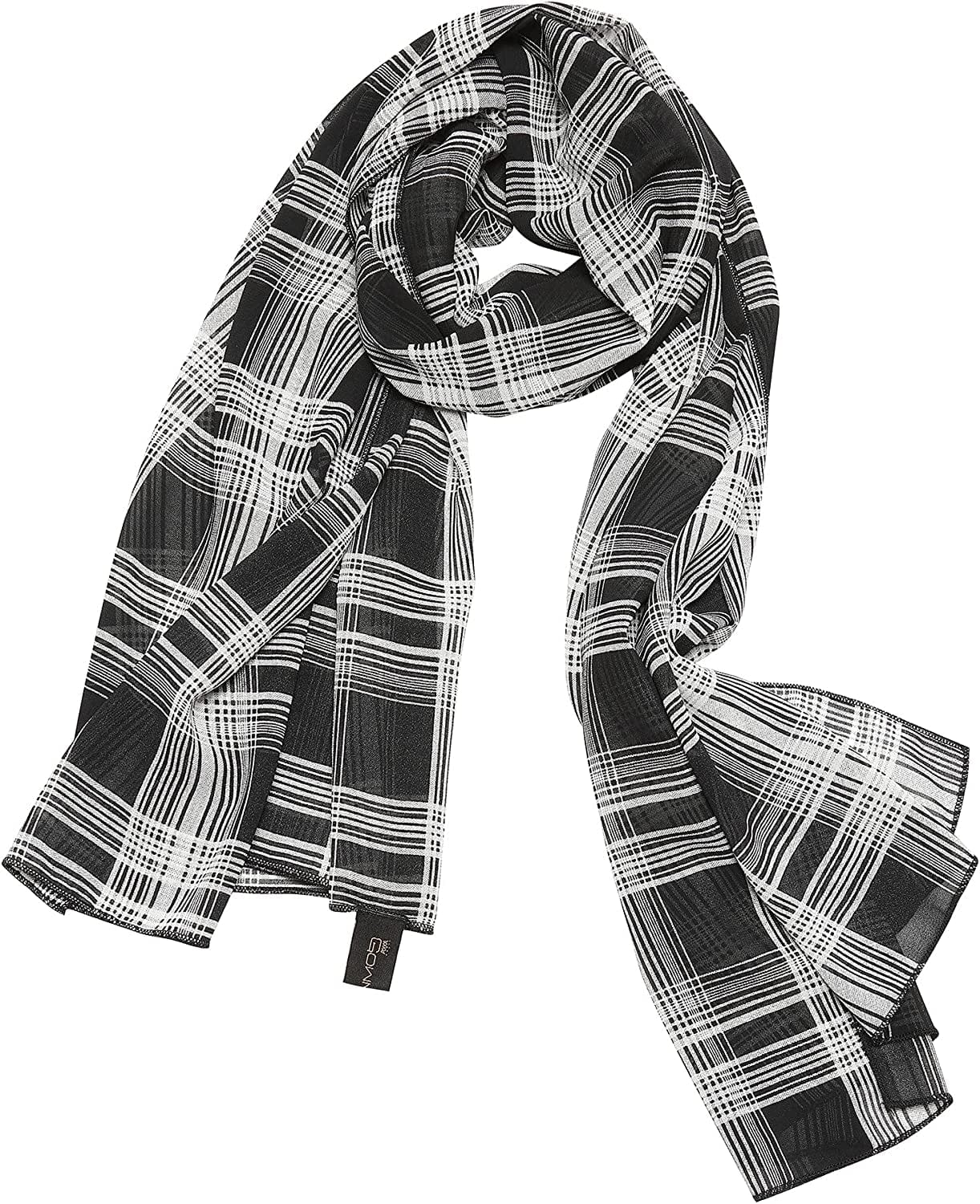 Womens Chiffon Bridal Evening Soft Wrap Scarf Shawl, Chiffon Lightweight Scarf for Women and Girls Apparel & Accessories > Clothing Accessories > Scarves & Shawls GownTown Plaid 3