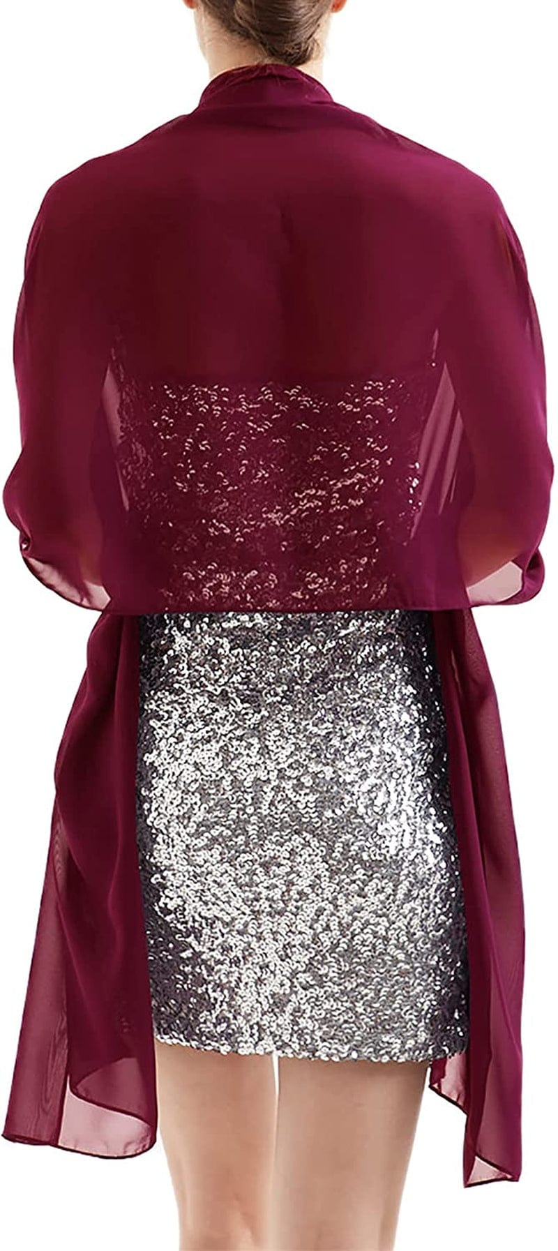 Womens Chiffon Scarf Wrap Hijab Bridal Wedding Scarves Shawl for Bridesmaid Apparel & Accessories > Clothing Accessories > Scarves & Shawls Alivila.Y Fashion