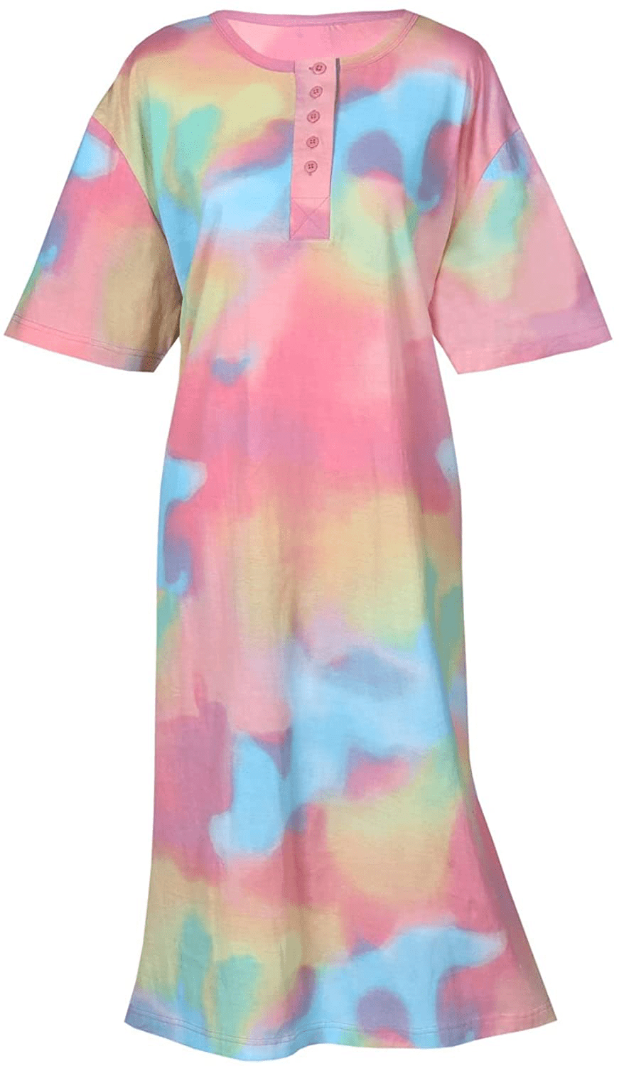 Womens Henley Nightshirts - Set of 2 Long Nightgowns for Women, plus Size Apparel & Accessories > Clothing > Sleepwear & Loungewear > Nightgowns Kylie Max