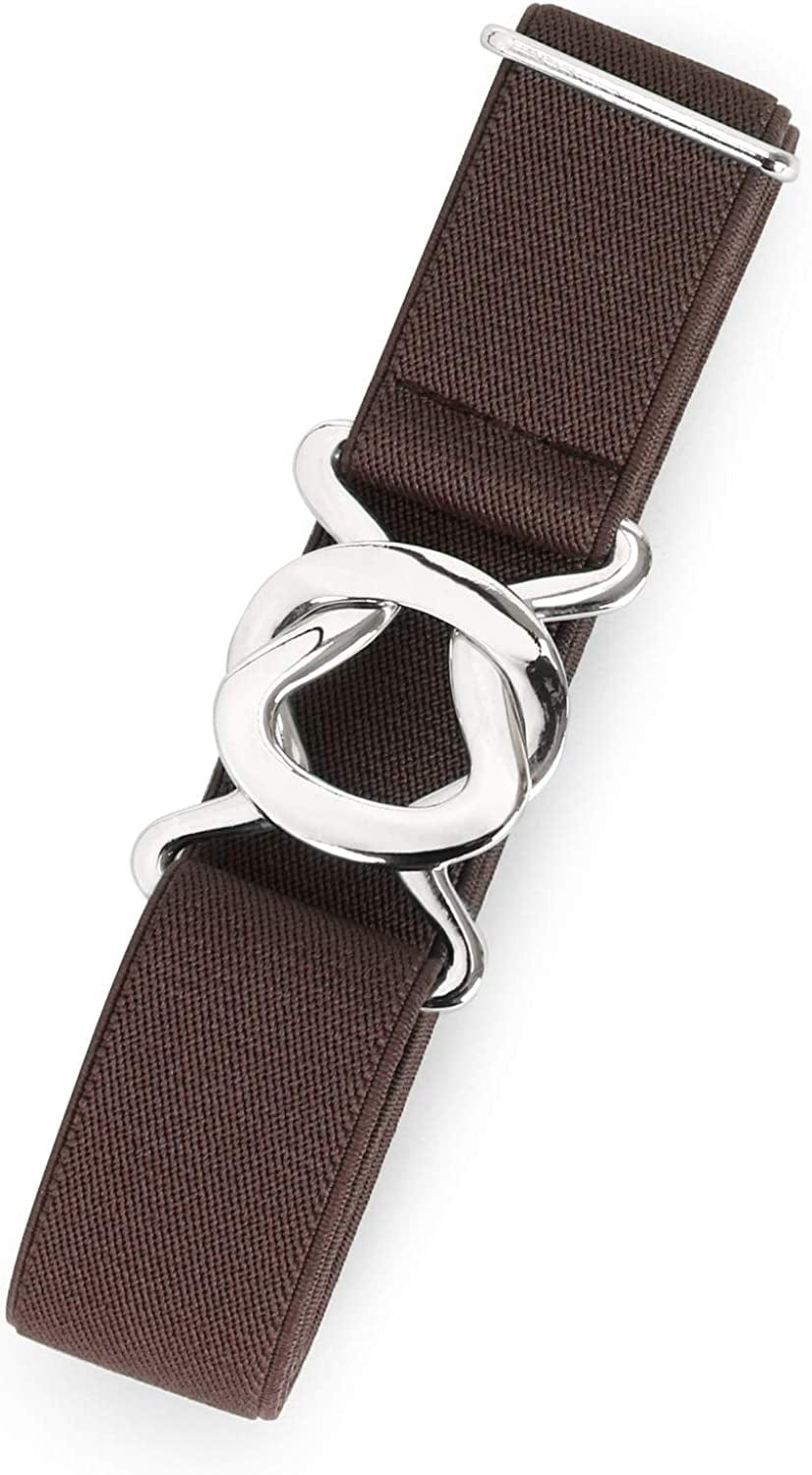 Womens Invisible Belt Comfortable Elastic Adjustable No Show Web Belt Metal Buckle Belt for Men by JASGOOD Apparel & Accessories > Clothing Accessories > Belts KYLIE MAX E-coffee Suit for US Size 0-14