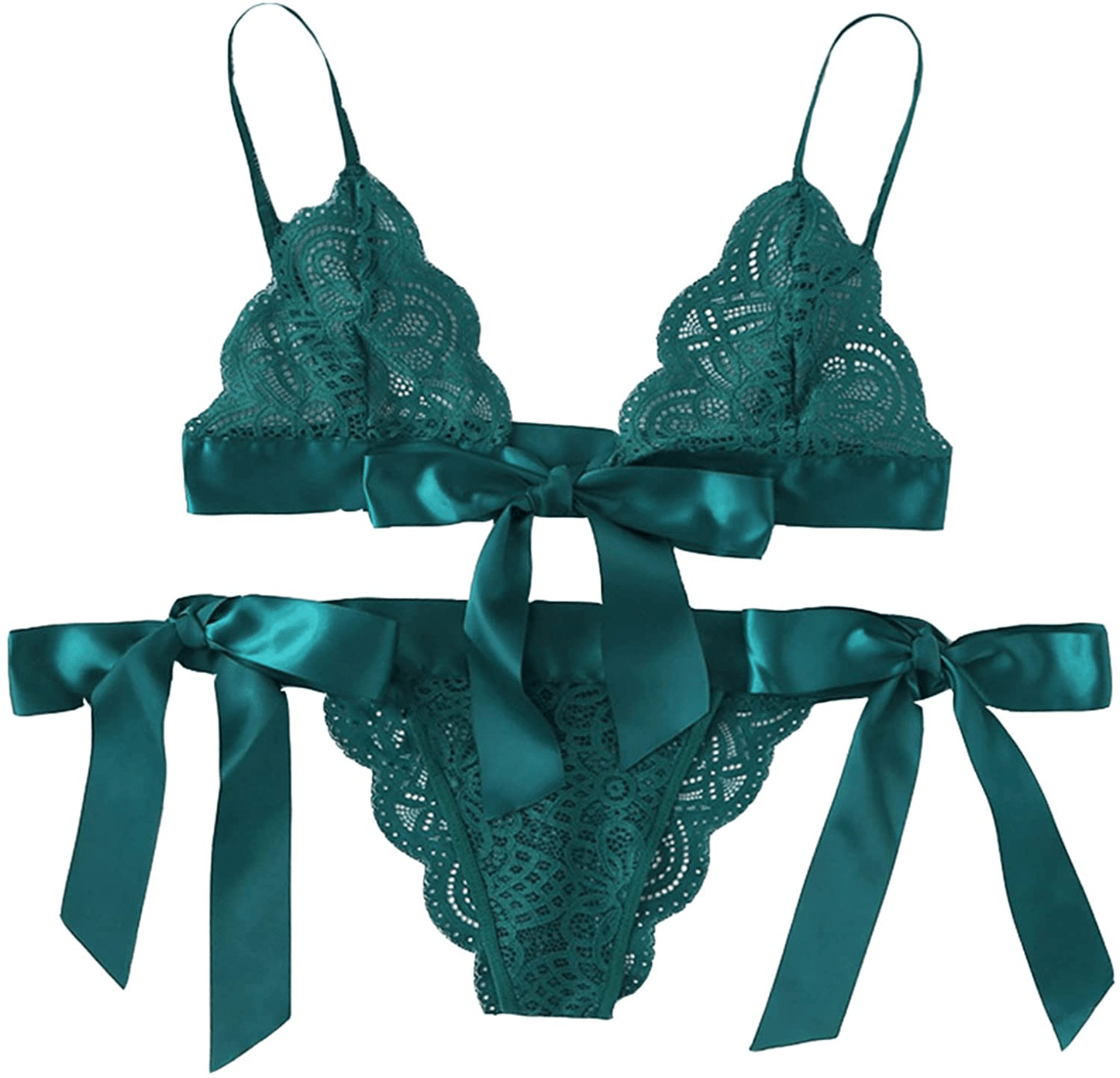 Womens Lingerie Sexy Outfits with Garter Naughty Teddy Babydoll Bra and Panty Set Lace Mesh Chemise Cosplay Sleepwear Apparel & Accessories > Clothing > Underwear & Socks > Lingerie Uppada