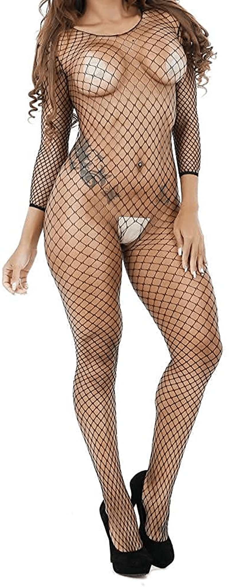 Womens Lingerie Sexy Outfits with Garter Naughty Teddy Babydoll Bra and Panty Set Lace Mesh Chemise Cosplay Sleepwear Apparel & Accessories > Clothing > Underwear & Socks > Lingerie Uppada