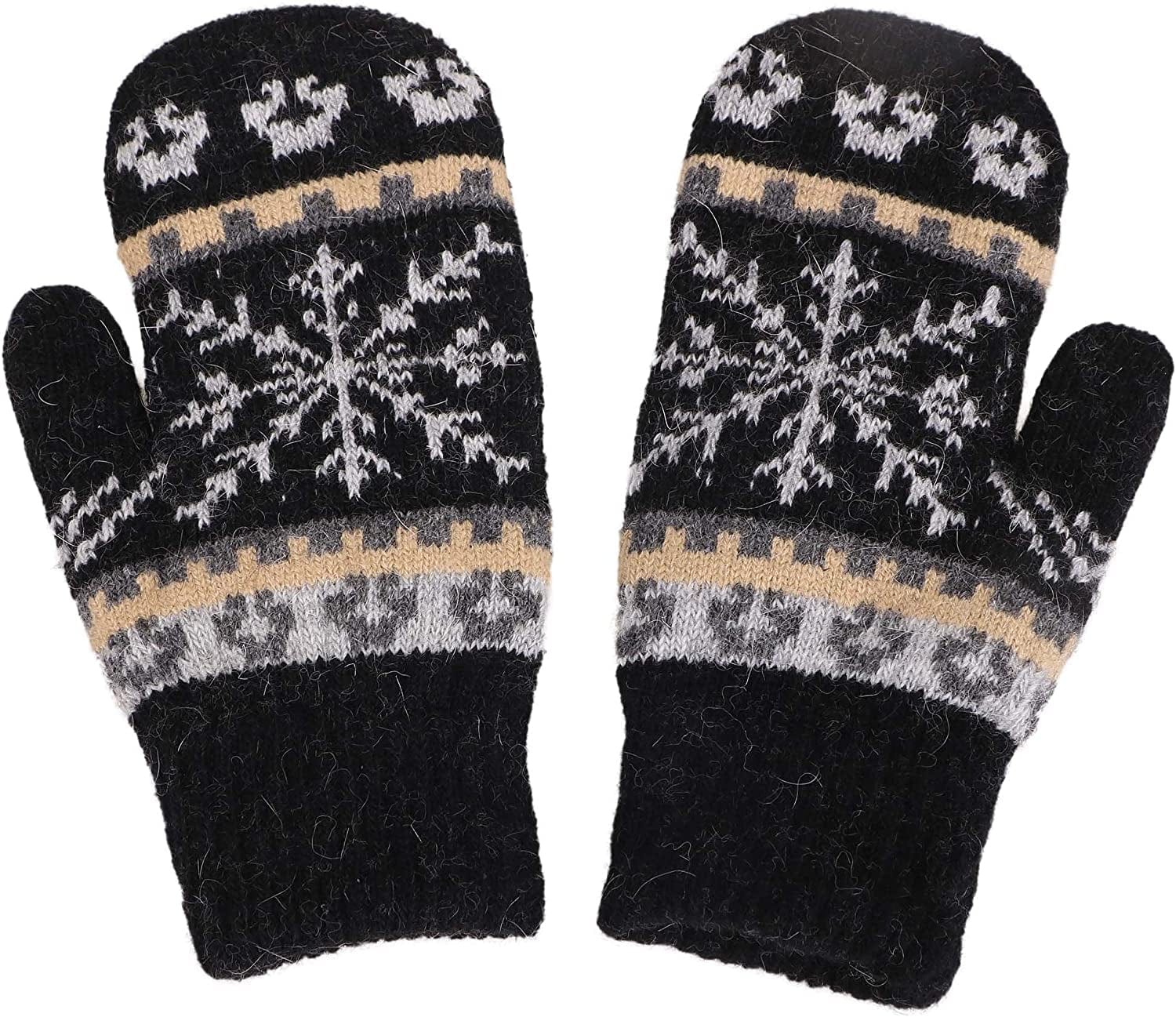 Womens Mittens Cold Weatherfair Isle Knit Sherpa Lined Winter Mittens Apparel & Accessories > Clothing Accessories > Gloves & Mittens Verabella