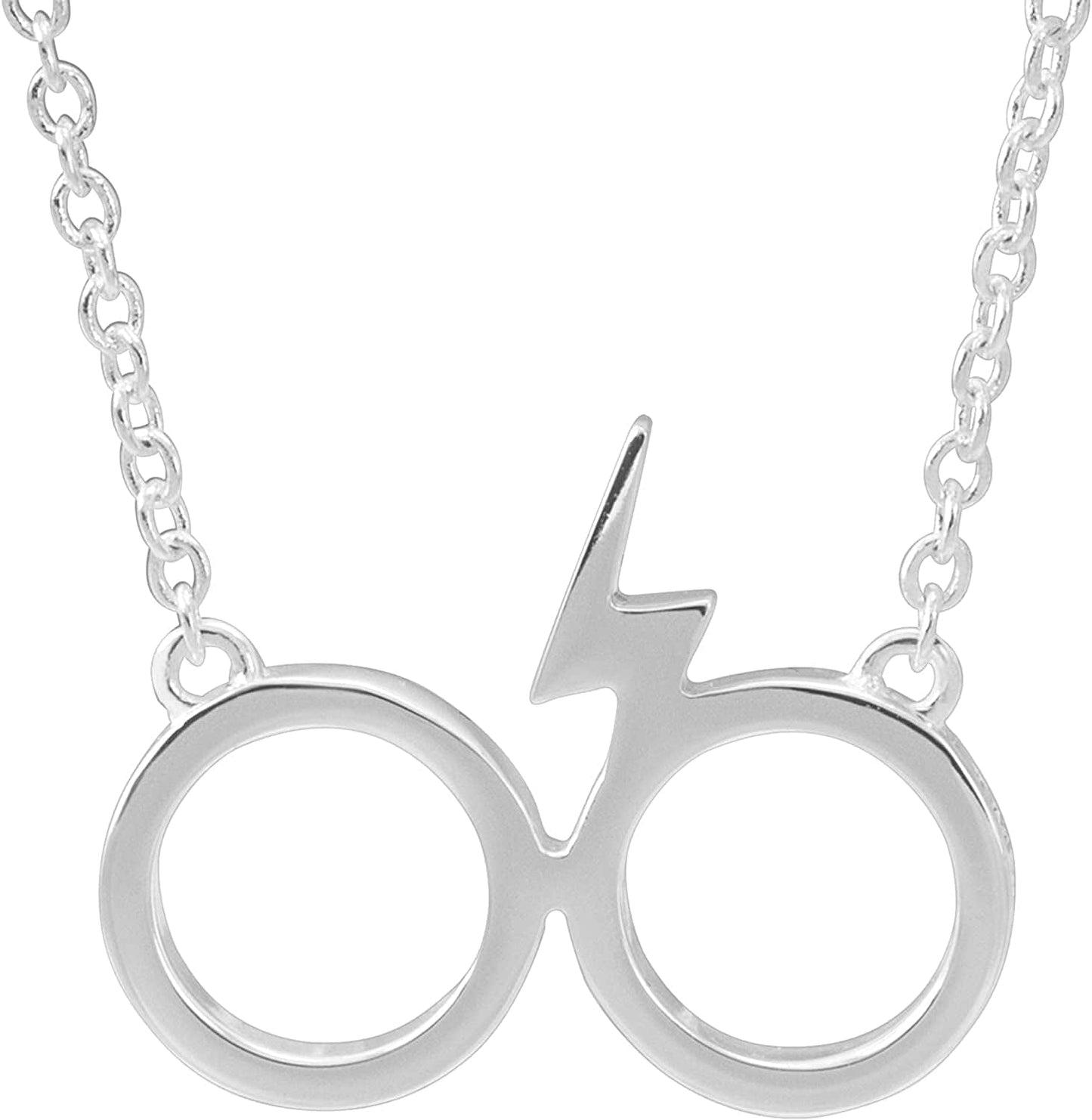 Womens Necklace - Pendant Necklace with 18-Inch Chain - Necklace - Jewelry Silver Glasses