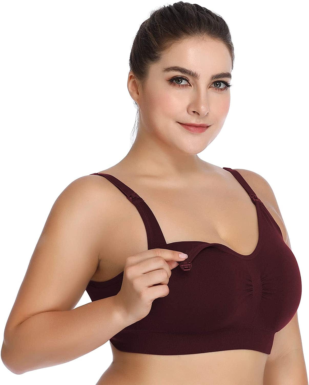 Womens Seamless Nursing Bra Sleeping Maternity Bralette for Breastfeeding