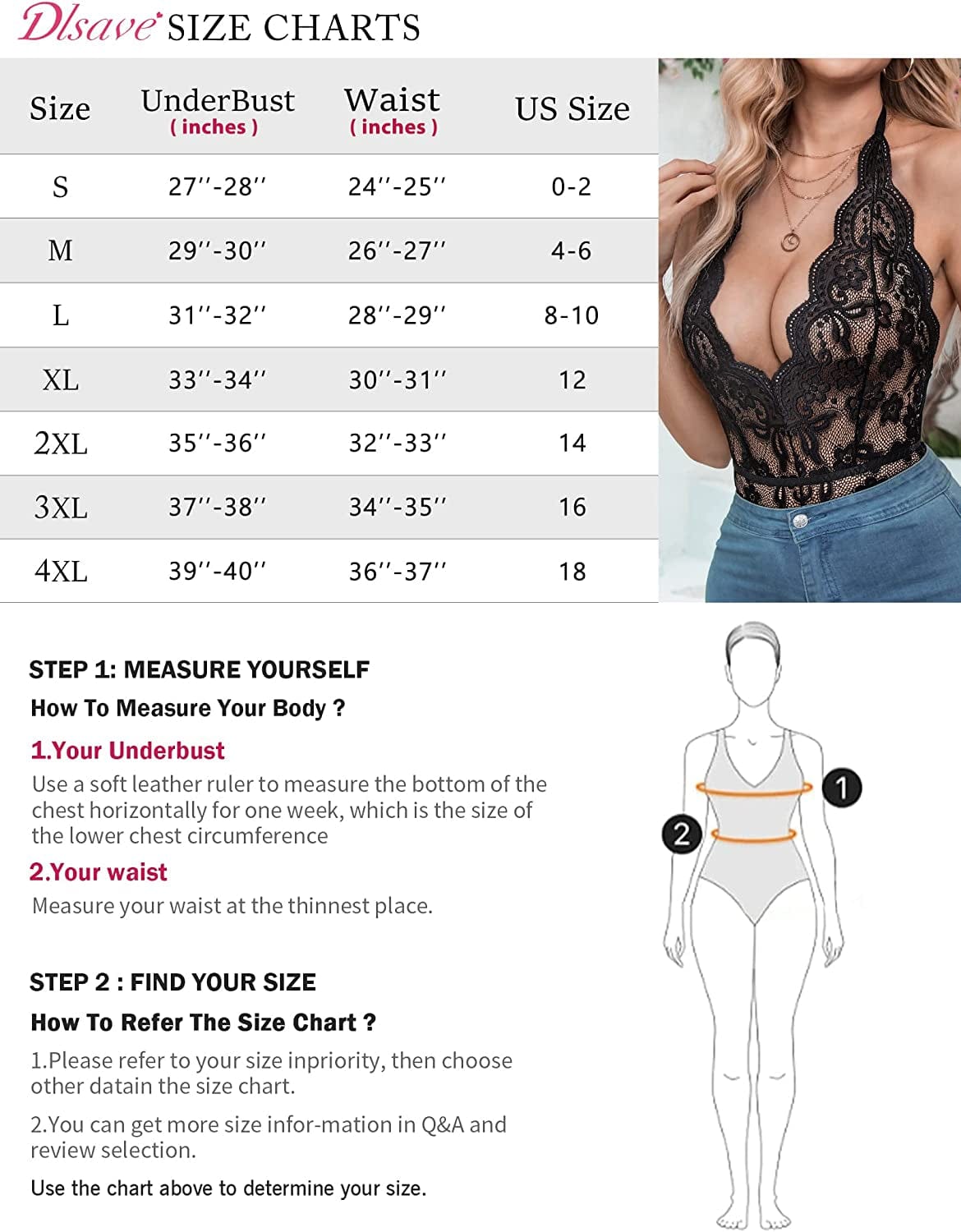 Womens Sexy Lingerie Deep V-Neck Lace Bodysuit Bridal Naugthy Teddy Lingerie Body Suits Tops Outfits